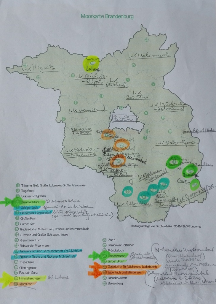 Brandenburg-Moorkarte